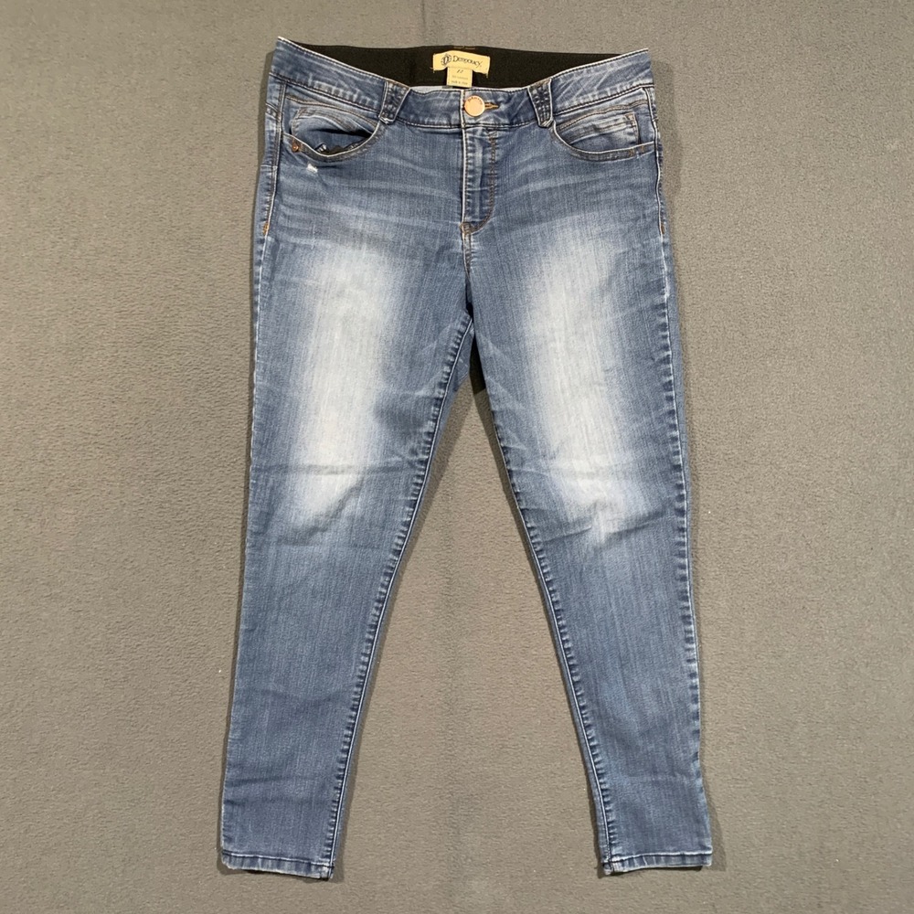 Democracy Skinny Jeans Women 12 Absolution Medium Wash Stretch Denim B1508BPZ